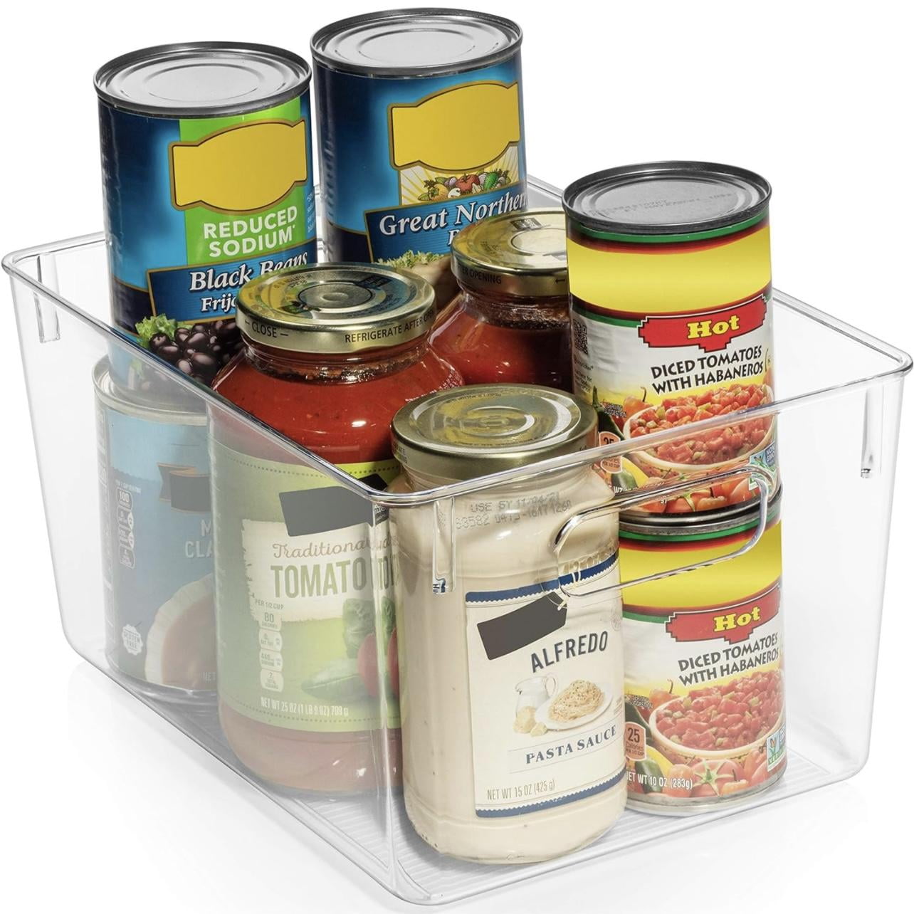 ZHOHO TANT Clear Stackable Plastic Storage Bins, 12-Pack Pantry and Fridge Organizers for Kitchen, Bathroom, Home — image 5 of 8