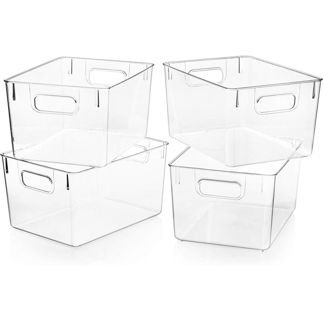 ZHOHO TANT Stackable Clear Plastic Storage Bins, Pantry & Fridge Organizers, Kitchen & Bathroom Storage Containers — image 3 of 9