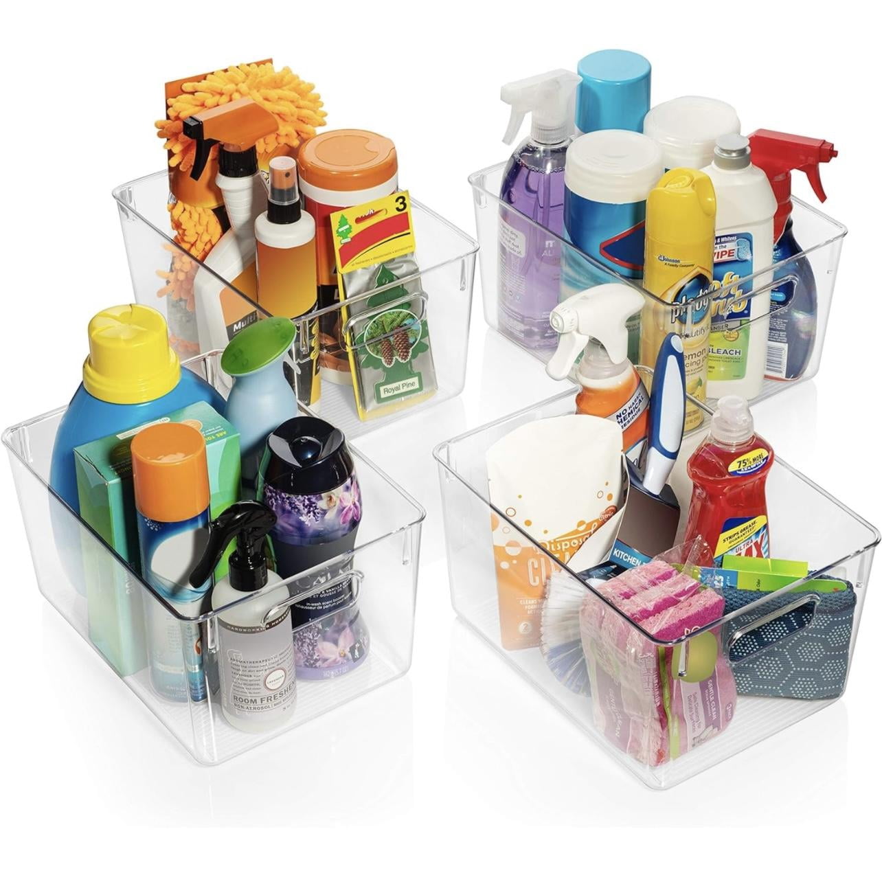 ZHOHO TANT Stackable Clear Plastic Storage Bins, Pantry & Fridge Organizers, Kitchen & Bathroom Storage Containers — image 4 of 9