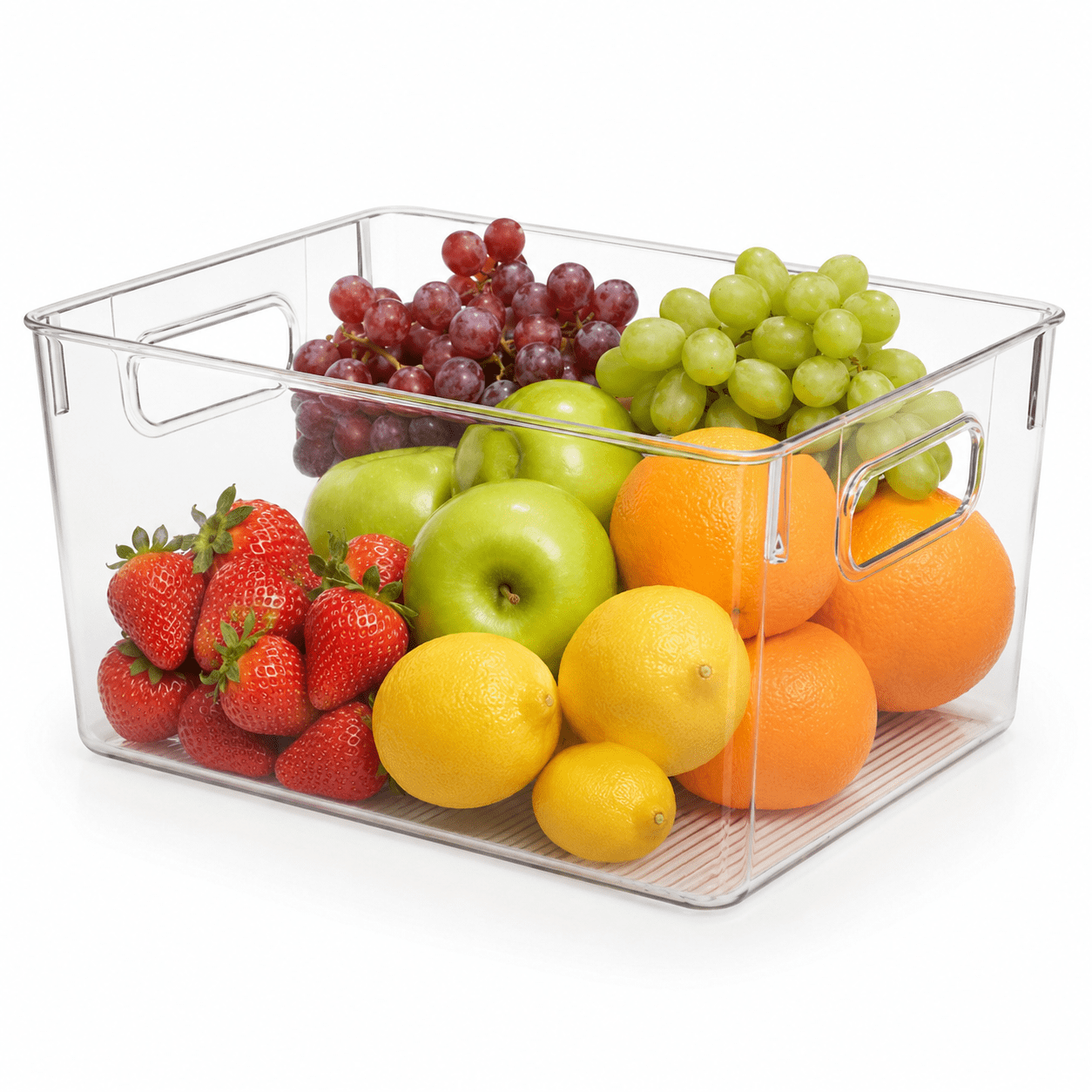 Clear Stackable Plastic Storage Bins,  Pantry and Fridge Organizers for Kitchen, Bathroom, Home,10 x 6 x 5 inches,4/8/12pcs